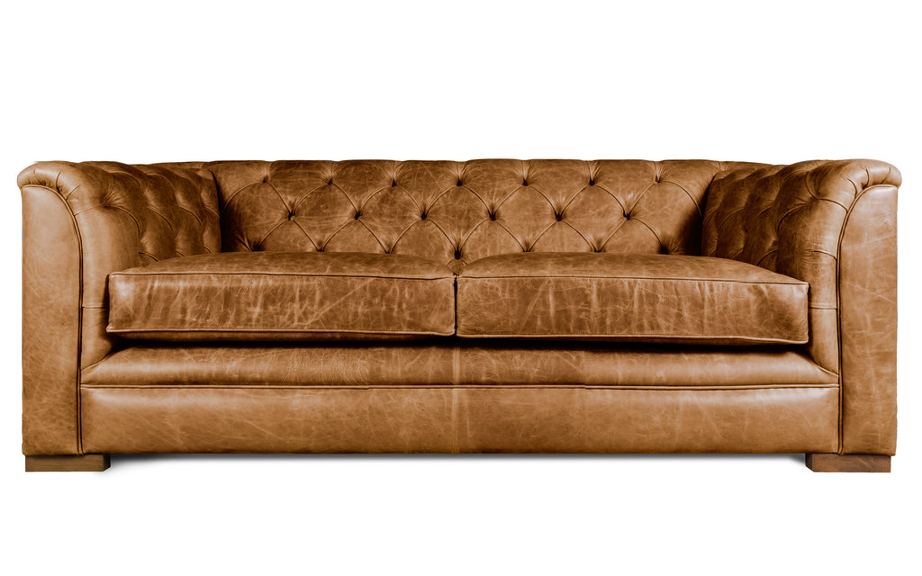 Honey shop chesterfield sofa