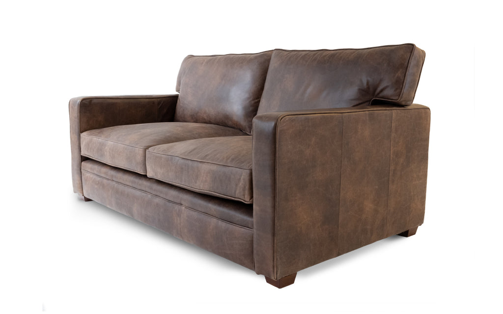 Dark brown leather sleeper sofa cheap