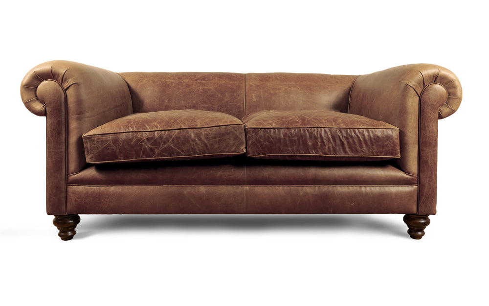 Lennox   2 seater Chesterfield in Dark brown 
