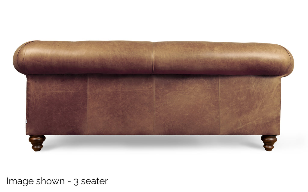Brown rustic cheap leather couch