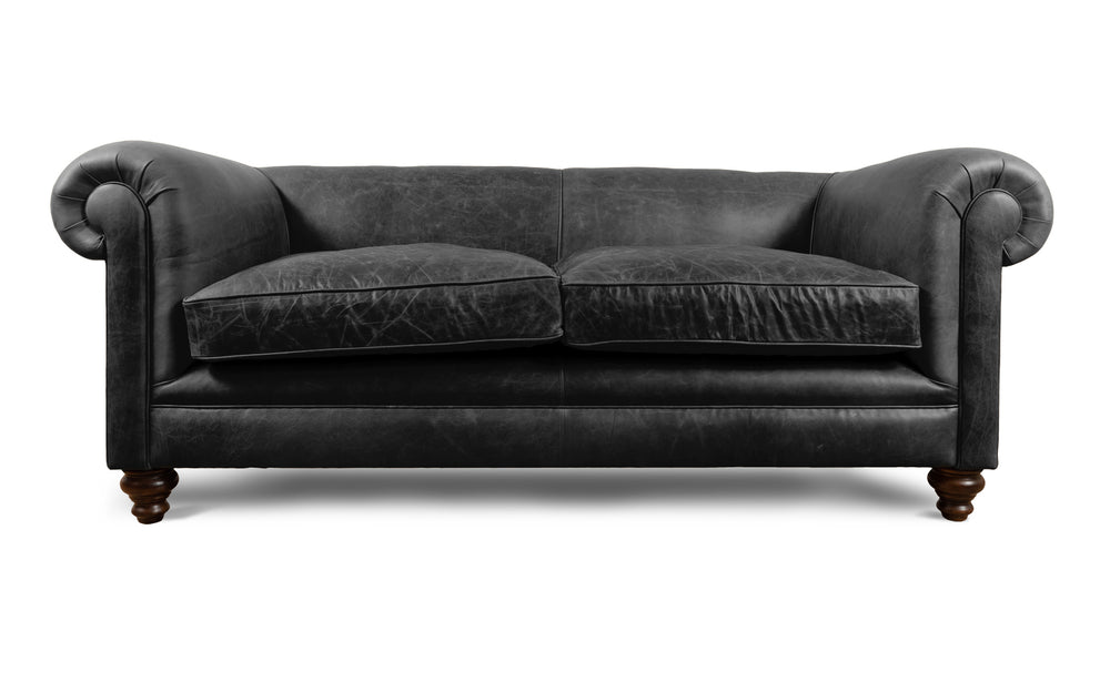 Lennox   3 seater Chesterfield in Black 
