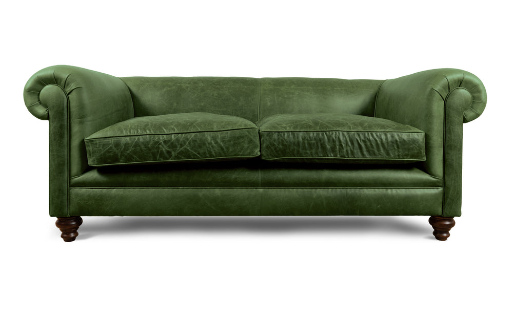 Lennox   3 seater Chesterfield in Green 
