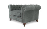 'Mini' Monty Vintage Leather Chesterfield