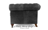 'Mini' Monty Vintage Leather Chesterfield