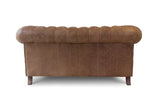 'Mini' Monty Vintage Leather Chesterfield