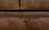 'Mini' Monty Vintage Leather Chesterfield