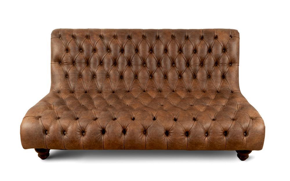 Sylvia    3 seater Chesterfield in Dark brown Vintage leather
