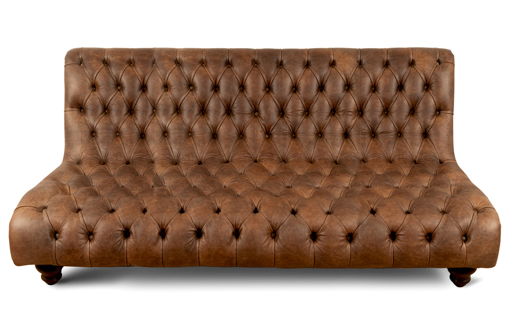 Sylvia    4 seater Chesterfield in Dark brown Vintage leather
