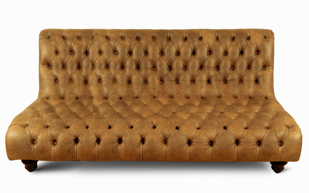 Sylvia    4 seater Chesterfield in Honey Vintage leather
