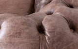 'Mini' Huxley Vintage Leather Chesterfield