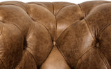 'Mini' Huxley Vintage Leather Chesterfield