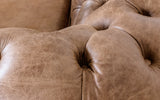 'Mini' Huxley Vintage Leather Chesterfield