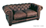 Huxley Rustic Leather Chesterfield