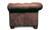 Huxley Rustic Leather Chesterfield