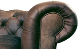 Huxley Rustic Leather Chesterfield
