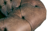 Huxley Rustic Leather Chesterfield