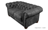Huxley Rustic Leather Chesterfield