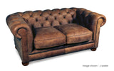 Huxley Rustic Leather Chesterfield