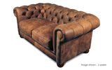 Huxley Rustic Leather Chesterfield