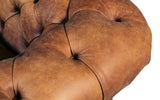 Huxley Rustic Leather Chesterfield