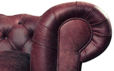 Huxley Rustic Leather Chesterfield
