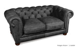 Huxley Rustic Leather Chesterfield