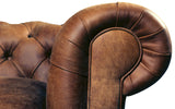 Huxley Rustic Leather Chesterfield
