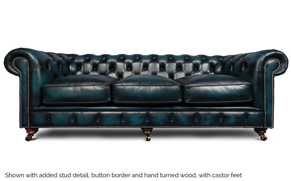 Huxley    5 seater Chesterfield in Blue Antique leather
