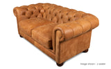 Huxley Rustic Leather Chesterfield