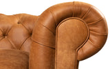 Huxley Rustic Leather Chesterfield