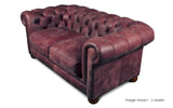 Huxley Rustic Leather Chesterfield