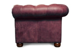 Huxley Rustic Leather Chesterfield