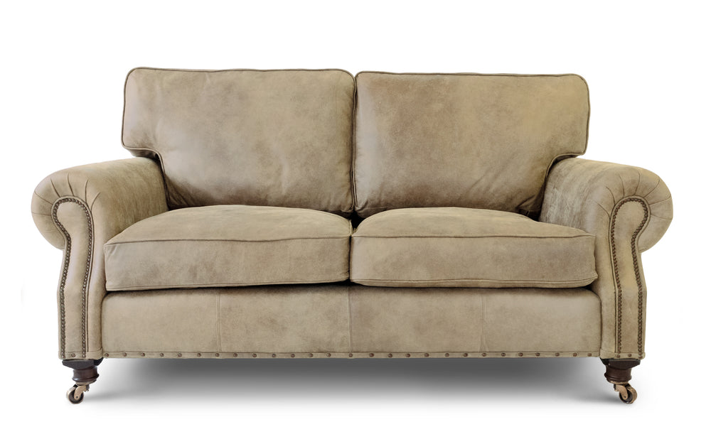Birdie    2 seater Sofa in Ivory Rustic leather
