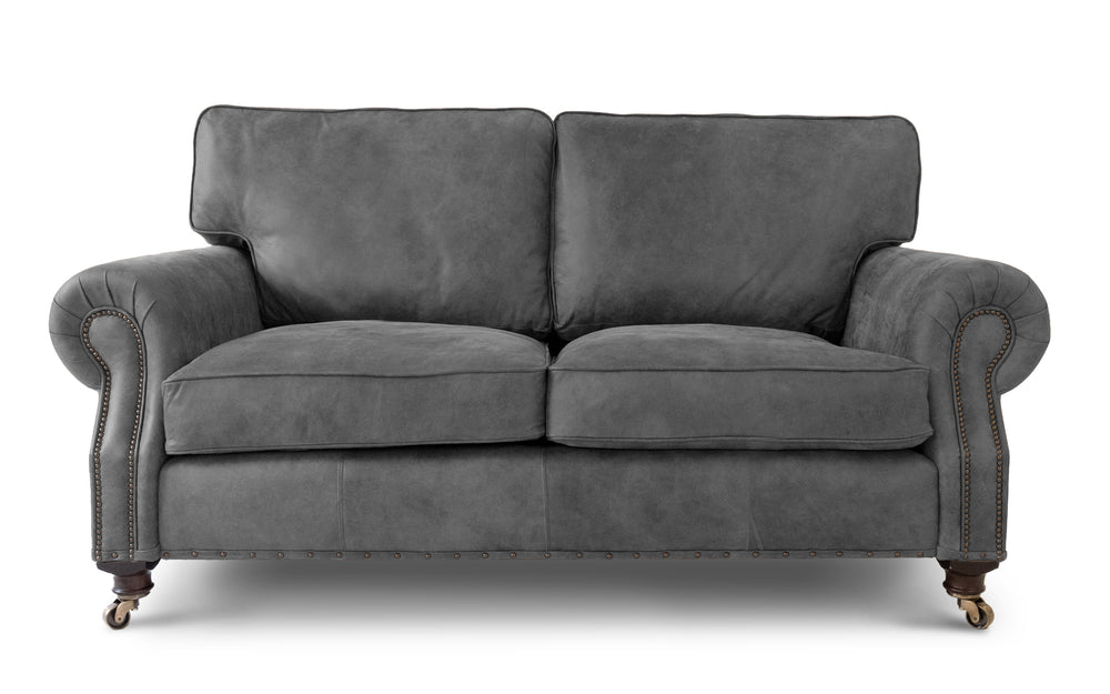 Birdie    2 seater Sofa in Slate Rustic leather
