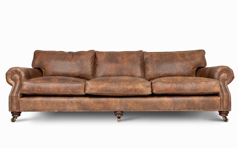 Birdie    5 seater Sofa in Dark brown Vintage leather
