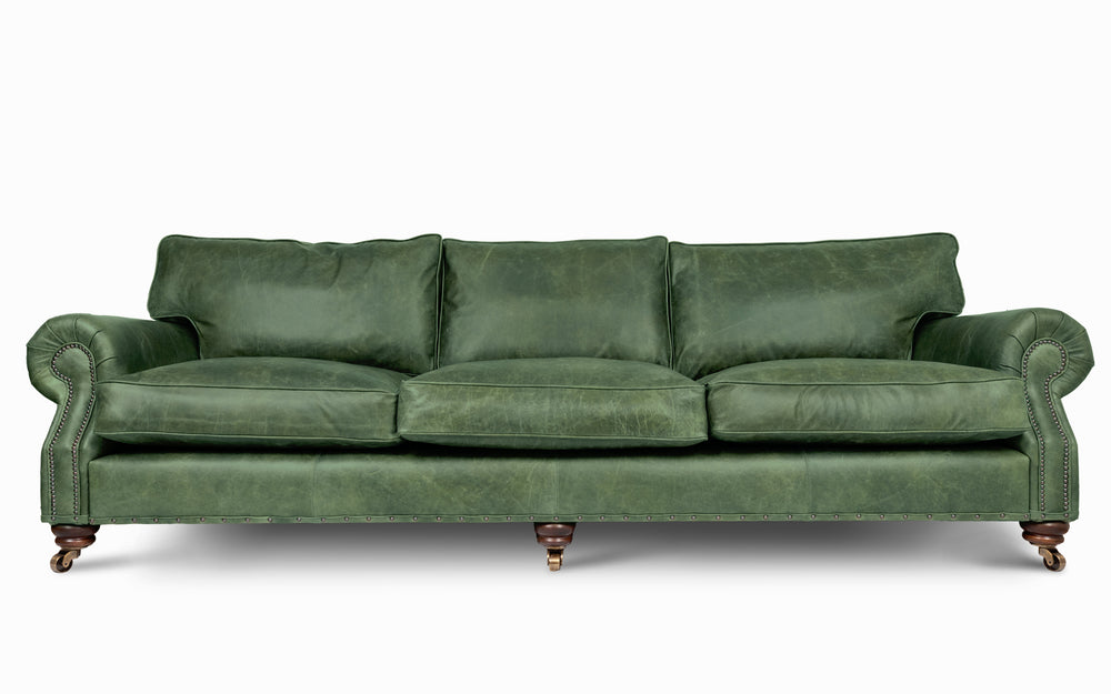 Birdie    5 seater Sofa in Green Vintage leather
