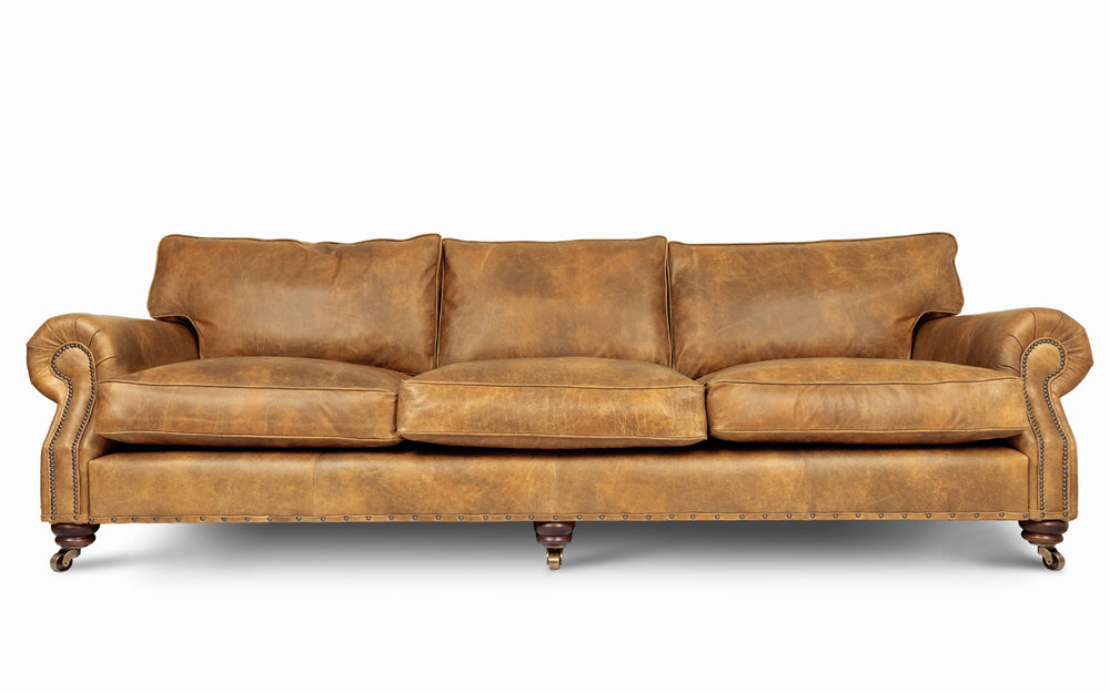 Birdie    5 seater Sofa in Honey Vintage leather
