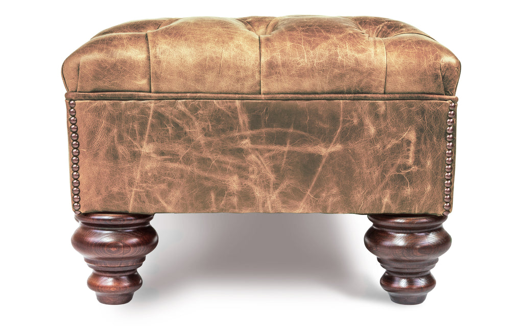 Chocolate store brown footstool