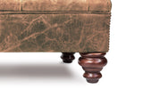 Laurel Vintage Leather Footstool