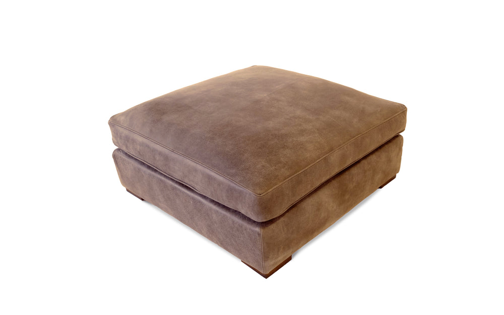 Sidekick large   footstool in Honey Vintage leather
