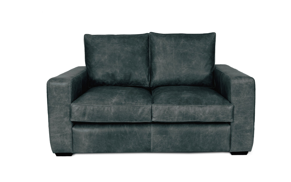 Dudley    2 seater large Sofa in Grey Vintage leather - with Sofa Bed
