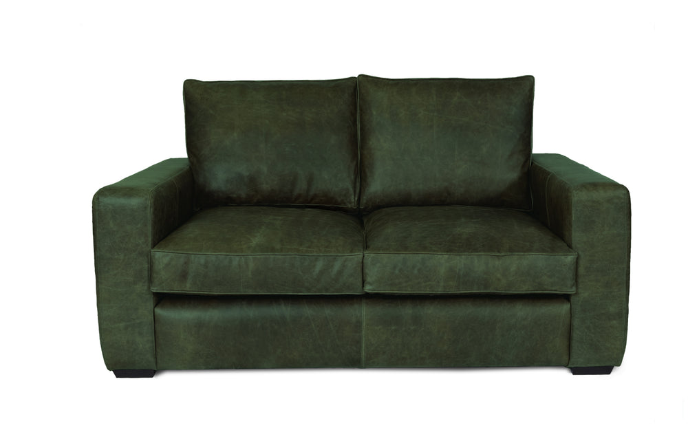 Dudley    3 seater Sofa in Green Vintage leather - with Sofa Bed