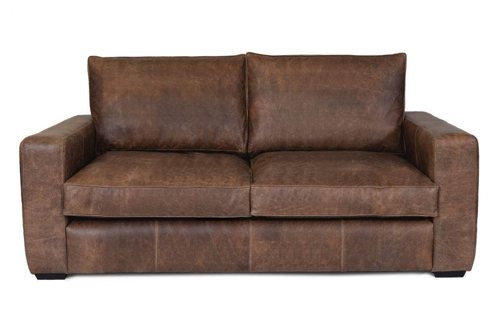 Dudley    4 seater Sofa in Dark brown Vintage leather
