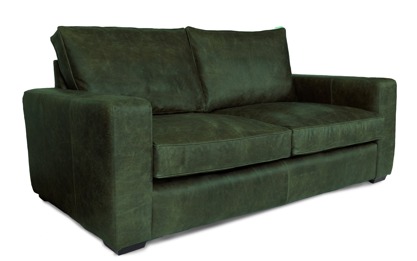 Dudley seater large Leather Sofa in Grey Vintage Leather With