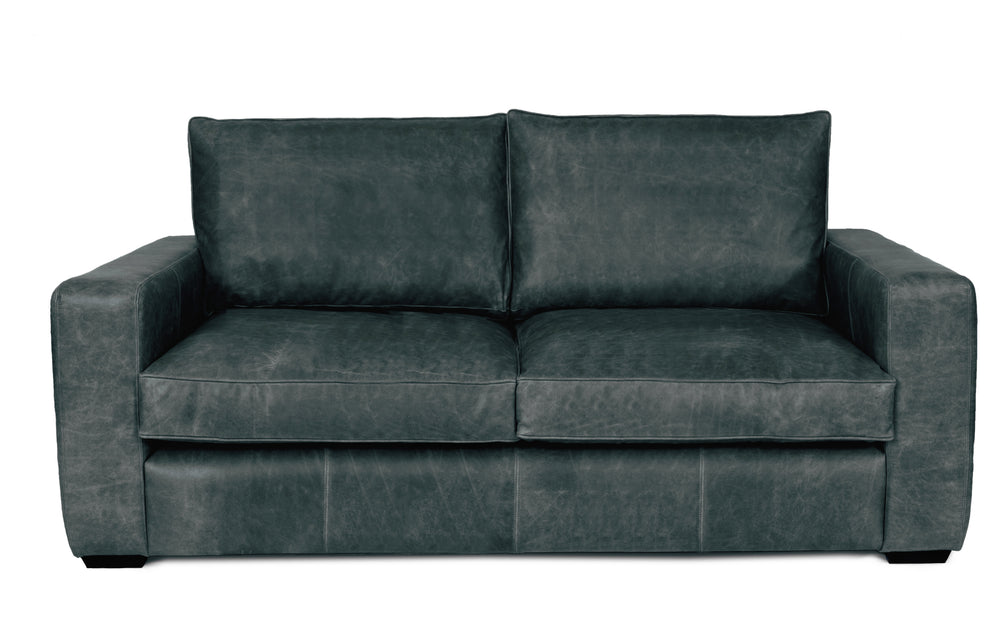 Dudley    4 seater Sofa in Grey Vintage leather
