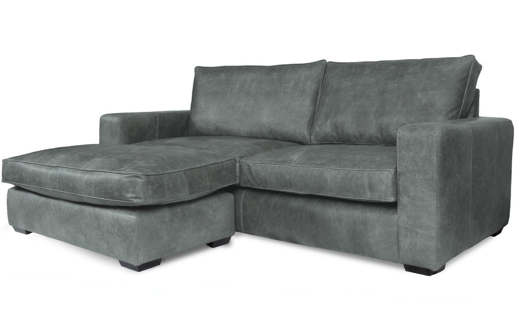 Harveys grey sales leather sofa