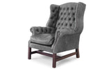 Clementine Vintage Leather Wing Back Chair