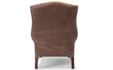 Clementine Vintage Leather Wing Back Chair