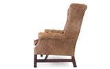 Clementine Vintage Leather Wing Back Chair