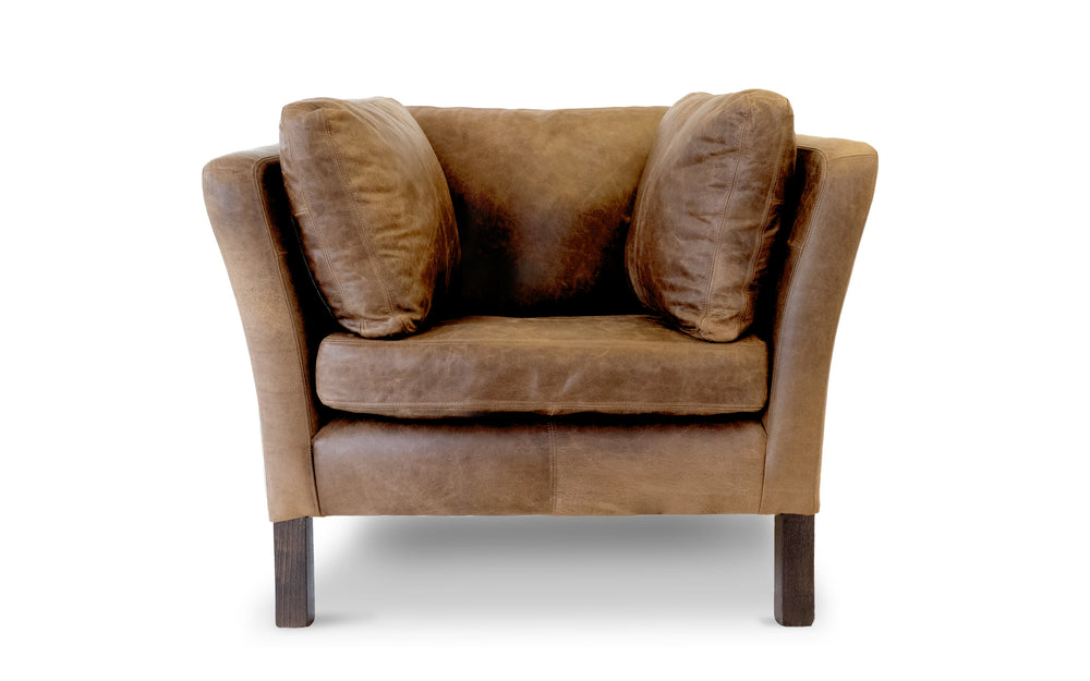 Randle    Chair in Honey Vintage leather
